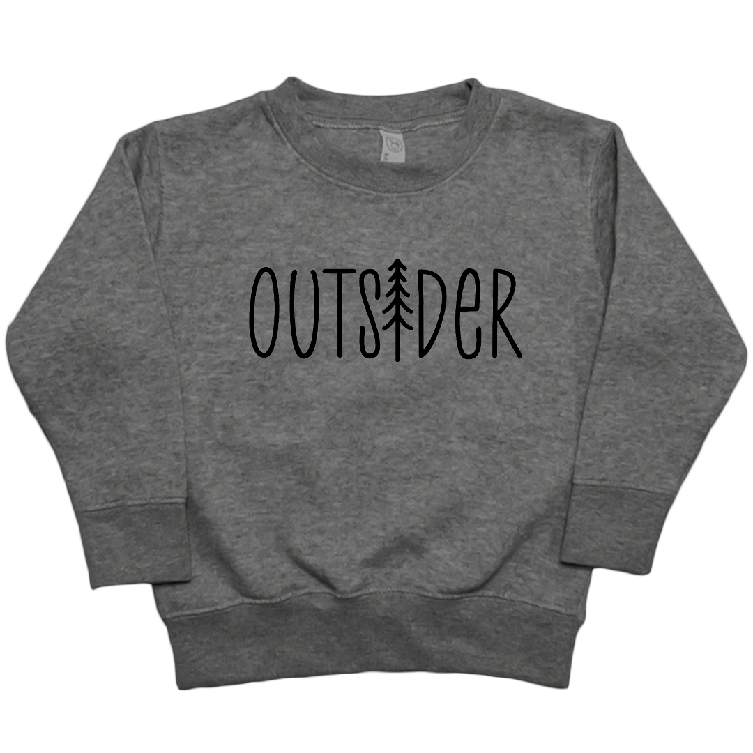 Outsider Toddler Crew Neck Sweatshirt - Muddy Boots Clothing - Crew Neck Sweatshirt