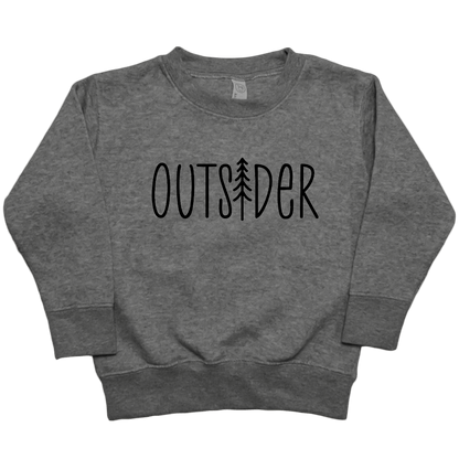 Outsider Toddler Crew Neck Sweatshirt - Muddy Boots Clothing - Crew Neck Sweatshirt