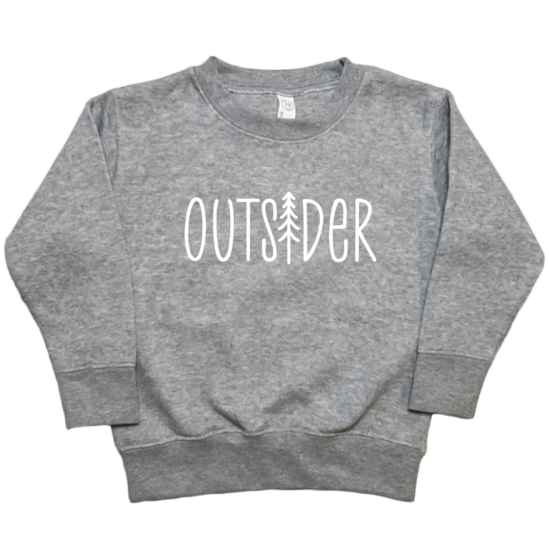 Outsider Toddler Crew Neck Sweatshirt - Muddy Boots Clothing - Crew Neck Sweatshirt