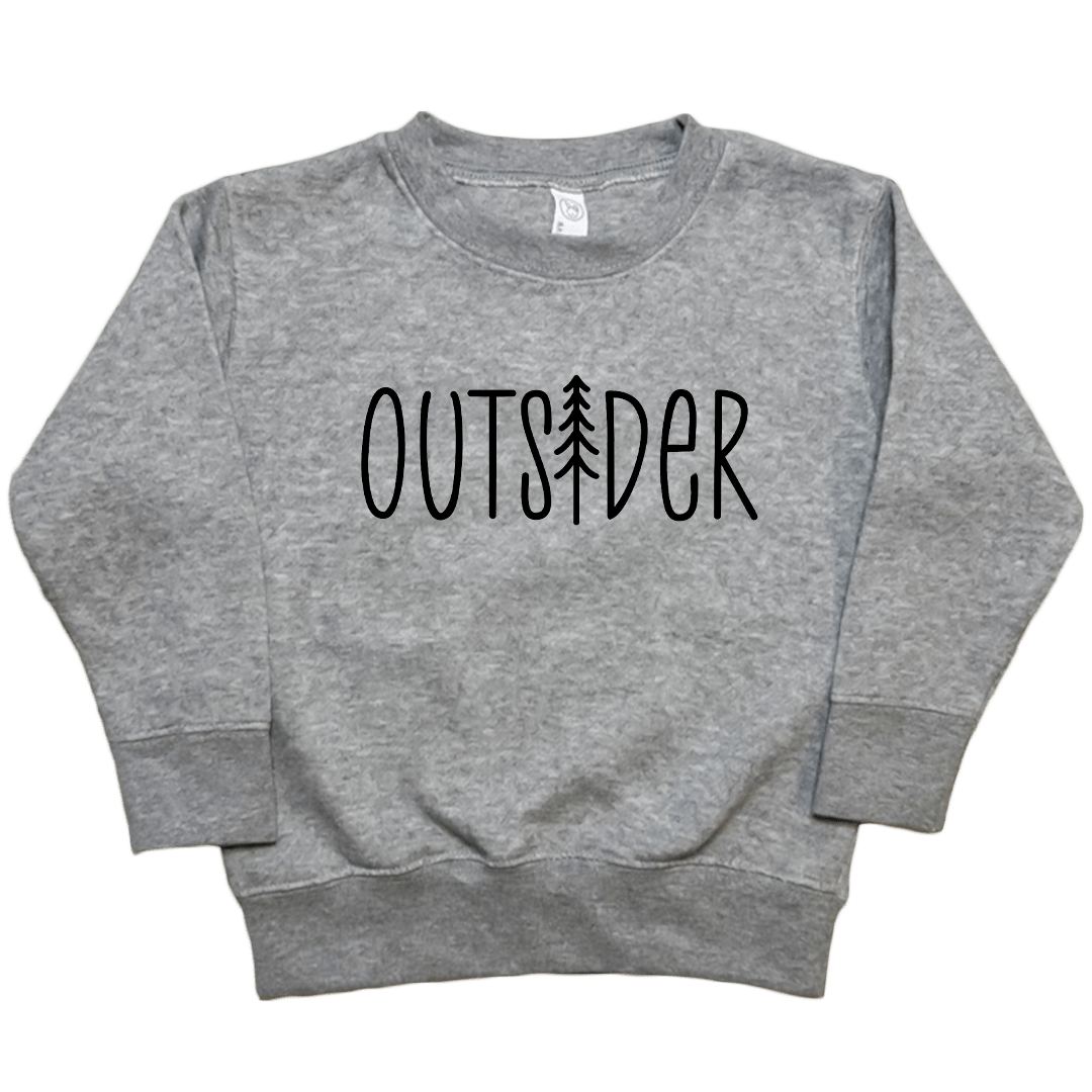 Outsider Toddler Crew Neck Sweatshirt - Muddy Boots Clothing - Crew Neck Sweatshirt