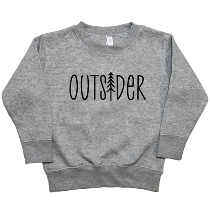 Outsider Toddler Crew Neck Sweatshirt - Muddy Boots Clothing - Crew Neck Sweatshirt