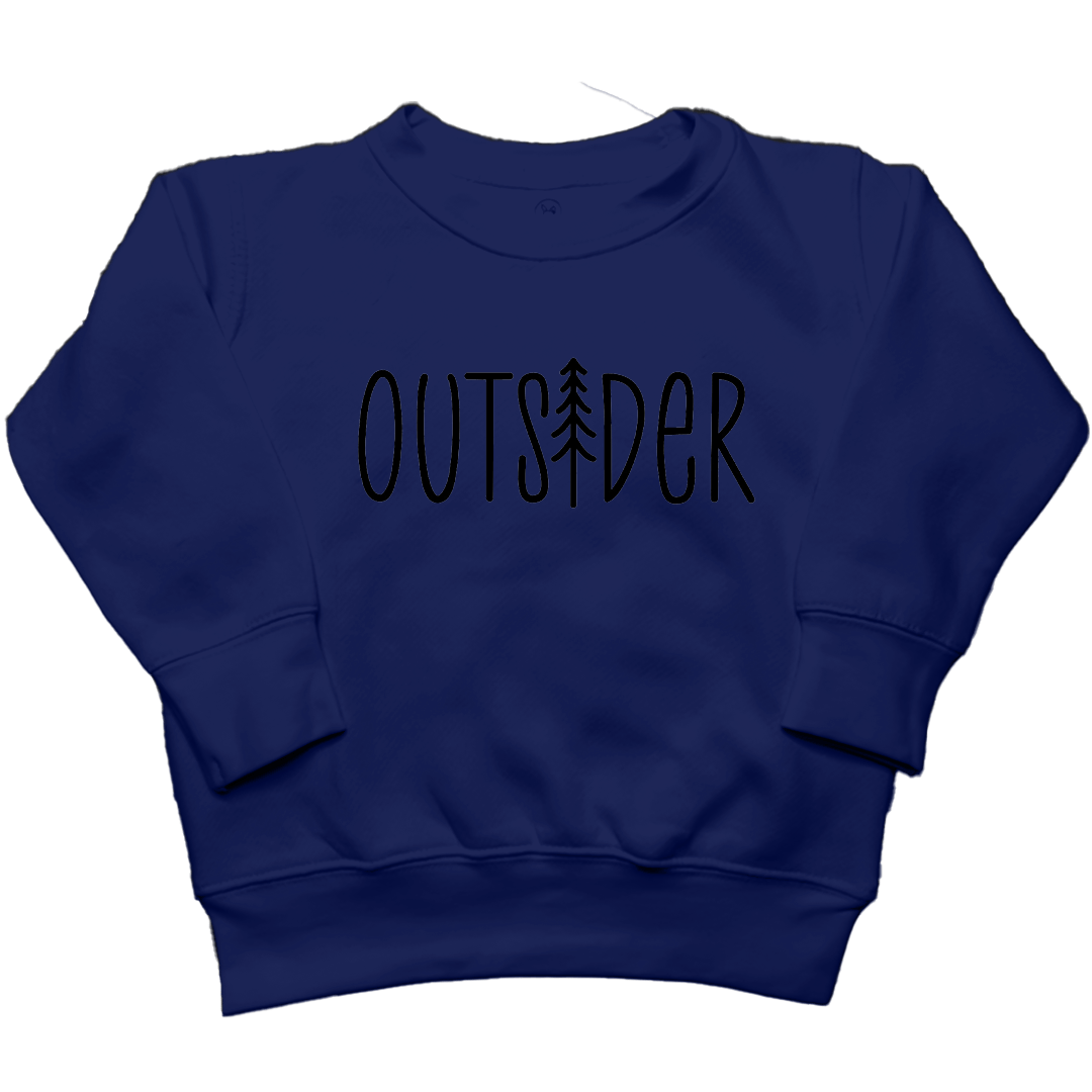 Outsider Toddler Crew Neck Sweatshirt - Muddy Boots Clothing - Crew Neck Sweatshirt