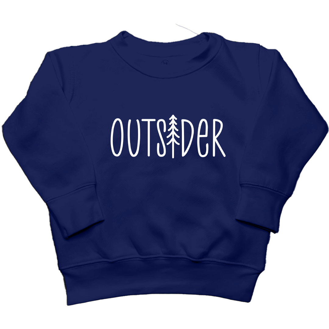 Outsider Toddler Crew Neck Sweatshirt - Muddy Boots Clothing - Crew Neck Sweatshirt