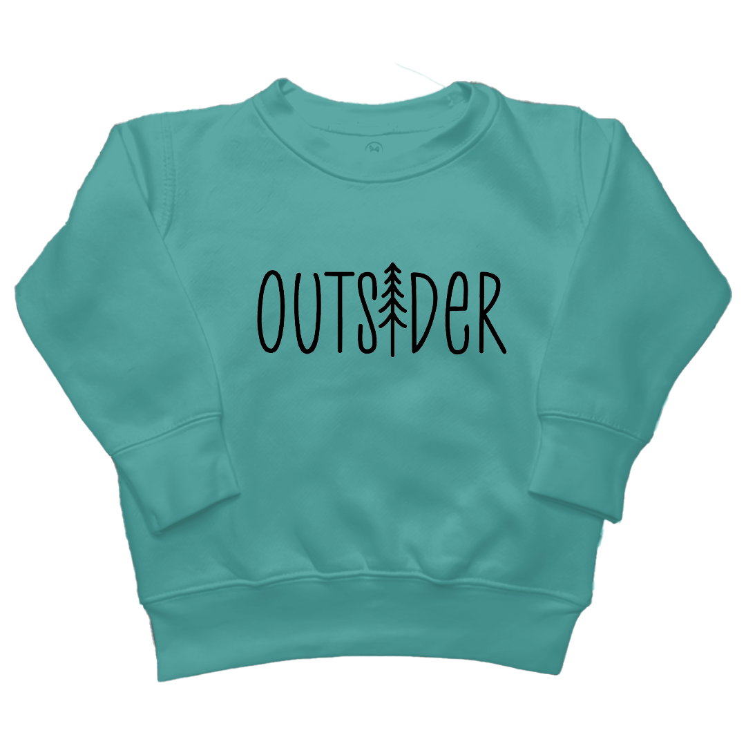 Outsider Toddler Crew Neck Sweatshirt - Muddy Boots Clothing - Crew Neck Sweatshirt