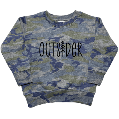 Outsider Toddler Crew Neck Sweatshirt - Muddy Boots Clothing - Crew Neck Sweatshirt