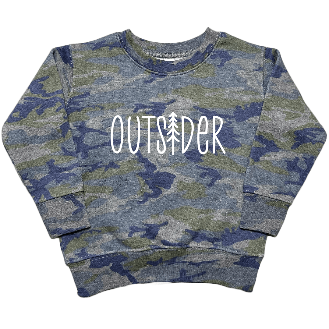 Outsider Toddler Crew Neck Sweatshirt - Muddy Boots Clothing - Crew Neck Sweatshirt