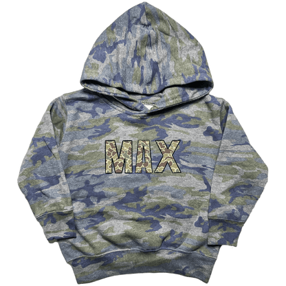 Personalized Camo Name Toddler Hoodie - Muddy Boots Clothing - Hoodie