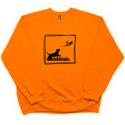 Pheasant Flush Adult Crew Neck Sweatshirt - Muddy Boots Clothing - Crew Neck Sweatshirt