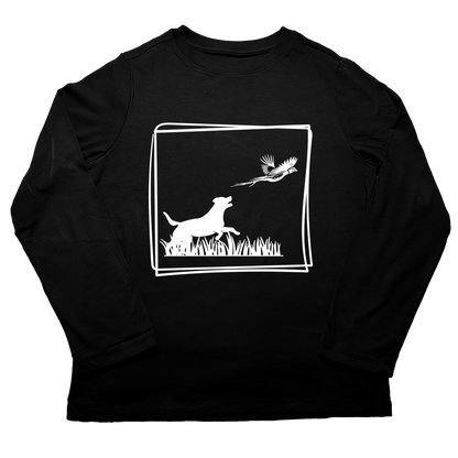 Pheasant Flush Adult Long Sleeve Tee - Muddy Boots Clothing - Long Sleeve Tee