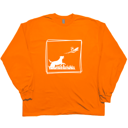 Pheasant Flush Adult Long Sleeve Tee - Muddy Boots Clothing - Long Sleeve Tee