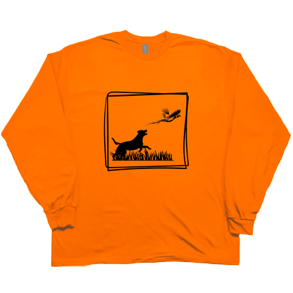 Pheasant Flush Adult Long Sleeve Tee - Muddy Boots Clothing - Long Sleeve Tee