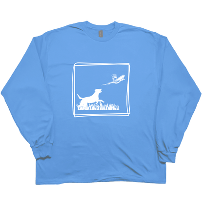Pheasant Flush Adult Long Sleeve Tee - Muddy Boots Clothing - Long Sleeve Tee