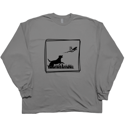Pheasant Flush Adult Long Sleeve Tee - Muddy Boots Clothing - Long Sleeve Tee