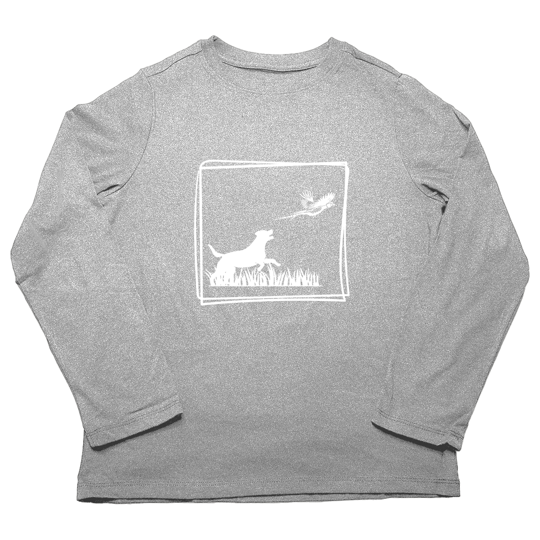 Pheasant Flush Adult Long Sleeve Tee - Muddy Boots Clothing - Long Sleeve Tee