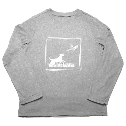 Pheasant Flush Adult Long Sleeve Tee - Muddy Boots Clothing - Long Sleeve Tee