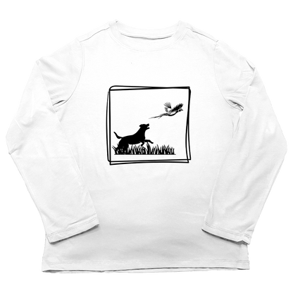 Pheasant Flush Adult Long Sleeve Tee - Muddy Boots Clothing - Long Sleeve Tee