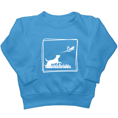Pheasant Flush Kids Crew Neck Sweatshirt - Muddy Boots Clothing - Crew Neck Sweatshirt
