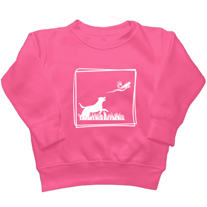Pheasant Flush Kids Crew Neck Sweatshirt - Muddy Boots Clothing - Crew Neck Sweatshirt