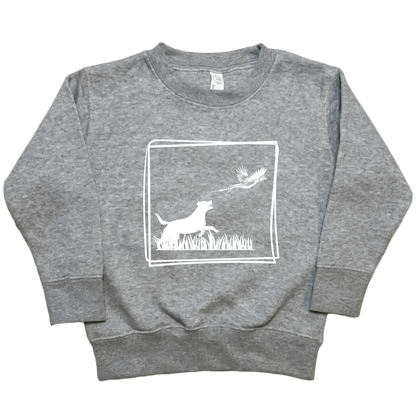 Pheasant Flush Toddler Crew Neck Sweatshirt - Muddy Boots Clothing - Crew Neck Sweatshirt