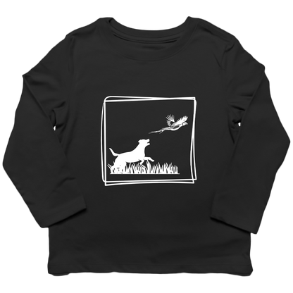 Pheasant Flush Toddler Long Sleeve Tee - Muddy Boots Clothing - Long Sleeve Tee