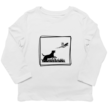 Pheasant Flush Toddler Long Sleeve Tee - Muddy Boots Clothing - Long Sleeve Tee
