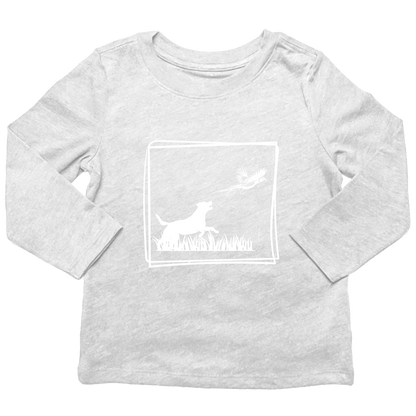 Pheasant Flush Toddler Long Sleeve Tee - Muddy Boots Clothing - Long Sleeve Tee