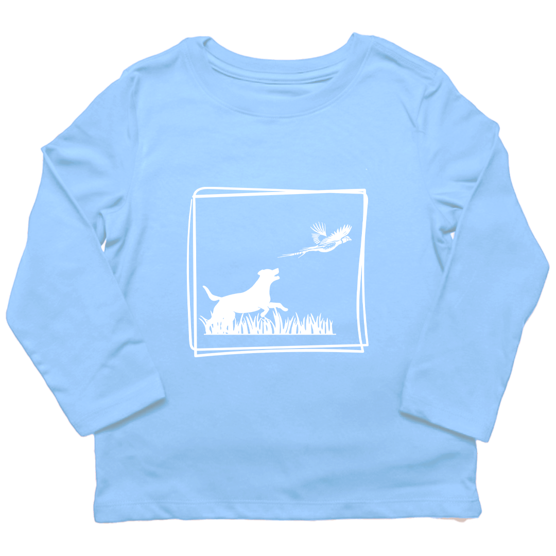 Pheasant Flush Toddler Long Sleeve Tee - Muddy Boots Clothing - Long Sleeve Tee