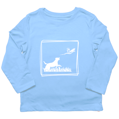 Pheasant Flush Toddler Long Sleeve Tee - Muddy Boots Clothing - Long Sleeve Tee