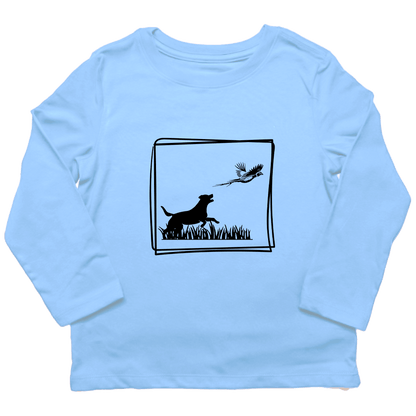 Pheasant Flush Toddler Long Sleeve Tee - Muddy Boots Clothing - Long Sleeve Tee