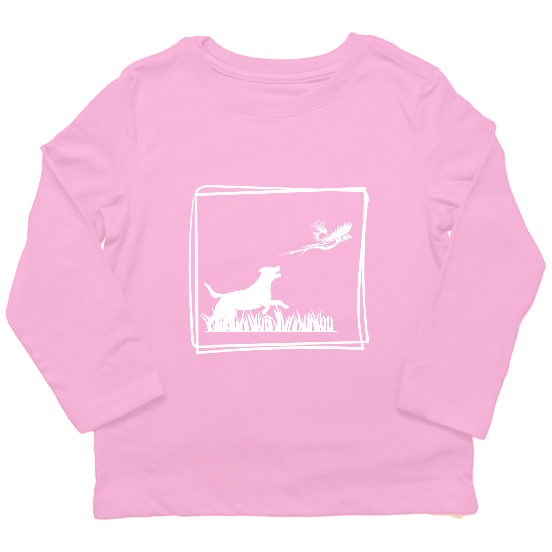Pheasant Flush Toddler Long Sleeve Tee - Muddy Boots Clothing - Long Sleeve Tee