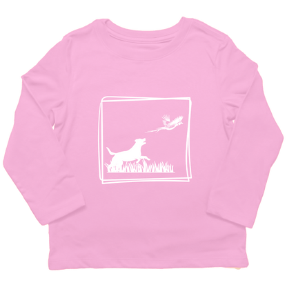 Pheasant Flush Toddler Long Sleeve Tee - Muddy Boots Clothing - Long Sleeve Tee