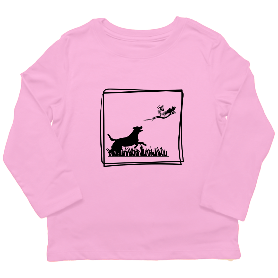 Pheasant Flush Toddler Long Sleeve Tee - Muddy Boots Clothing - Long Sleeve Tee