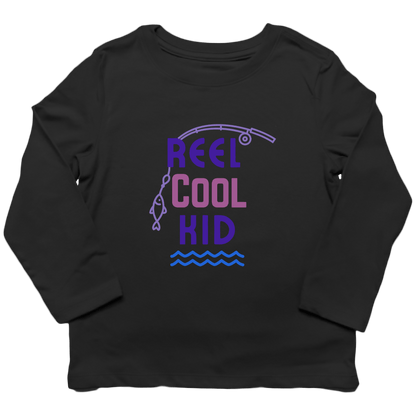 Reel Cool Kid Toddler Long Sleeve Tee - Muddy Boots Clothing - Long Sleeve Tee