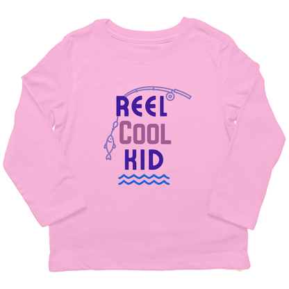 Reel Cool Kid Toddler Long Sleeve Tee - Muddy Boots Clothing - Long Sleeve Tee