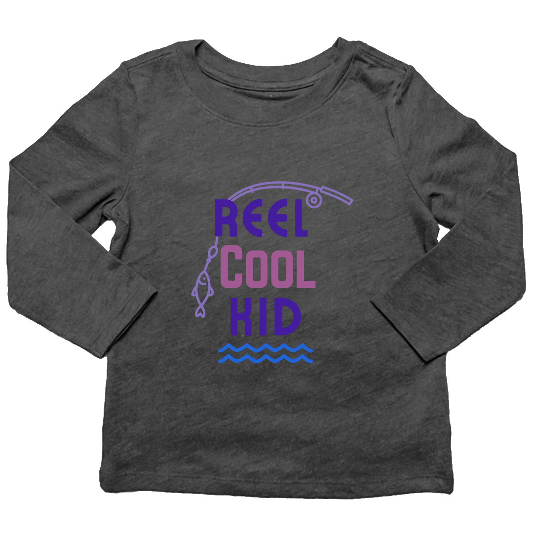 Reel Cool Kids Long Sleeve Tee - Muddy Boots Clothing - Long Sleeve Tee