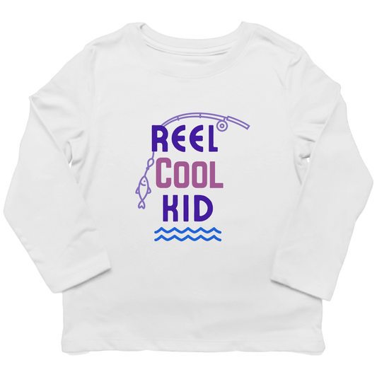 Reel Cool Kids Long Sleeve Tee - Muddy Boots Clothing - Long Sleeve Tee