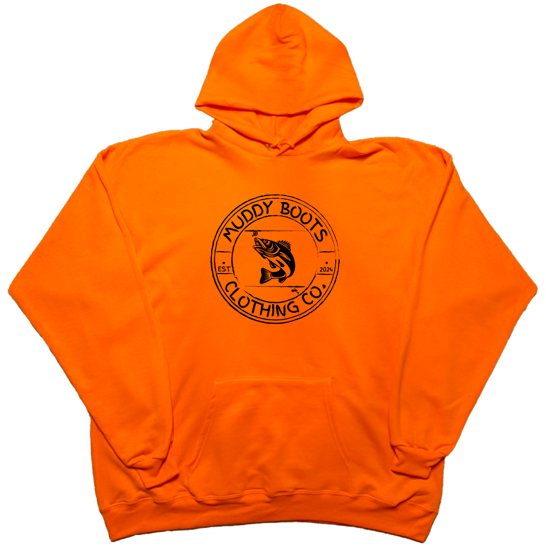 Rod Bending Adult Hoodie - Muddy Boots Clothing - Hoodie