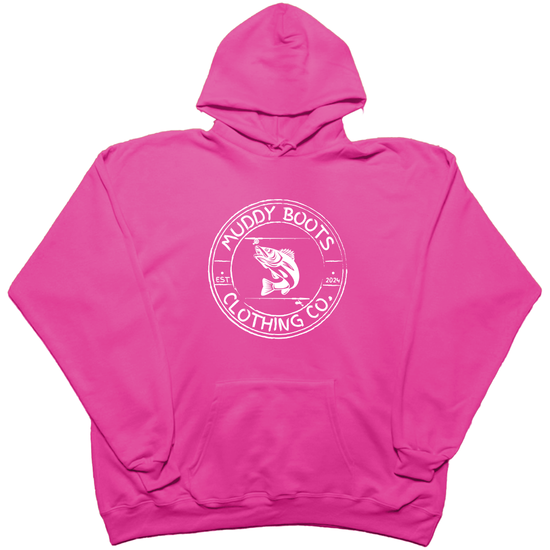 Rod Bending Adult Hoodie - Muddy Boots Clothing - Hoodie