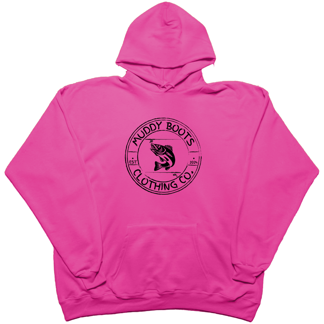 Rod Bending Adult Hoodie - Muddy Boots Clothing - Hoodie