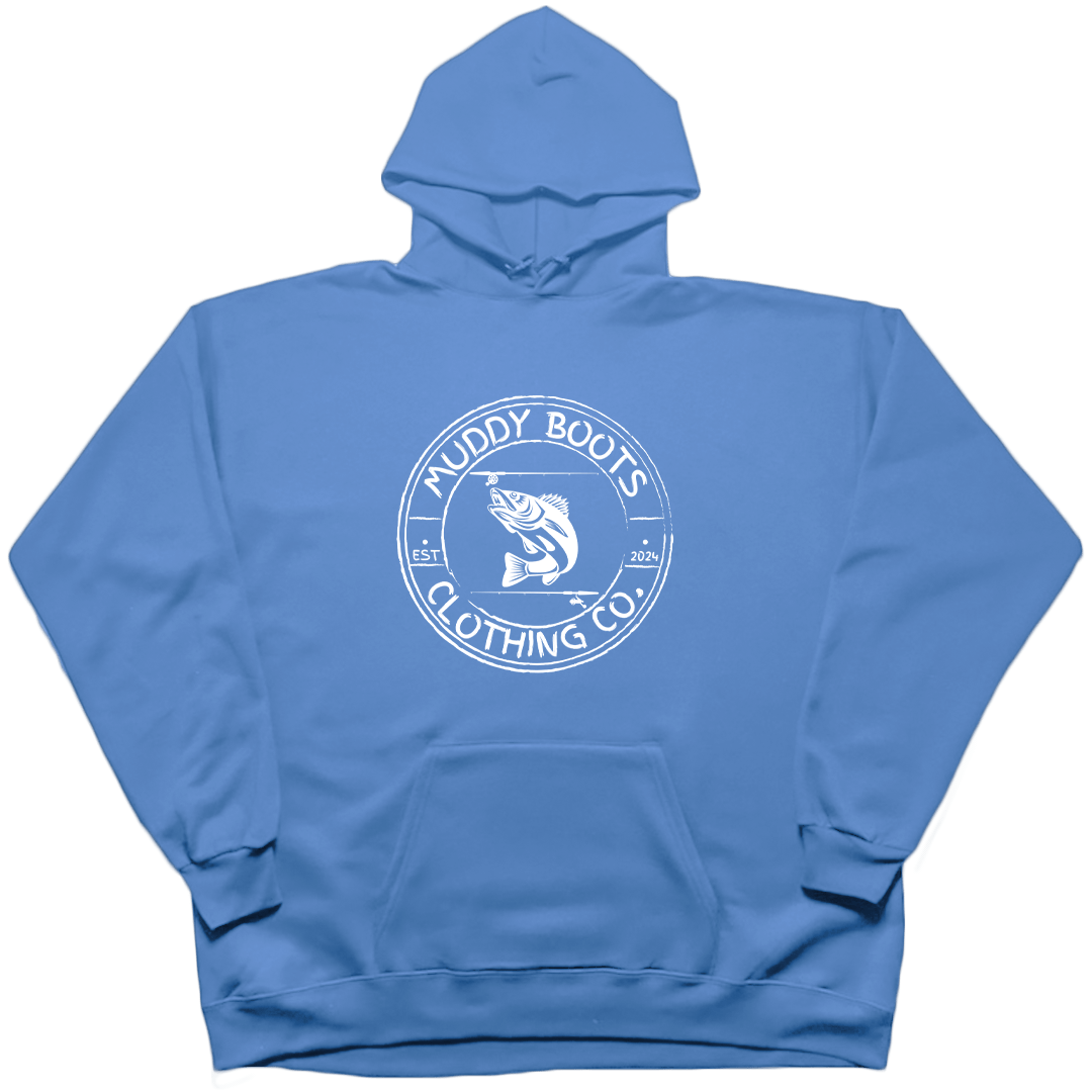 Rod Bending Adult Hoodie - Muddy Boots Clothing - Hoodie