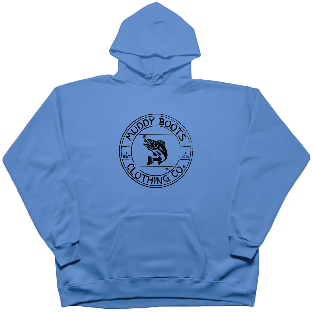 Rod Bending Adult Hoodie - Muddy Boots Clothing - Hoodie