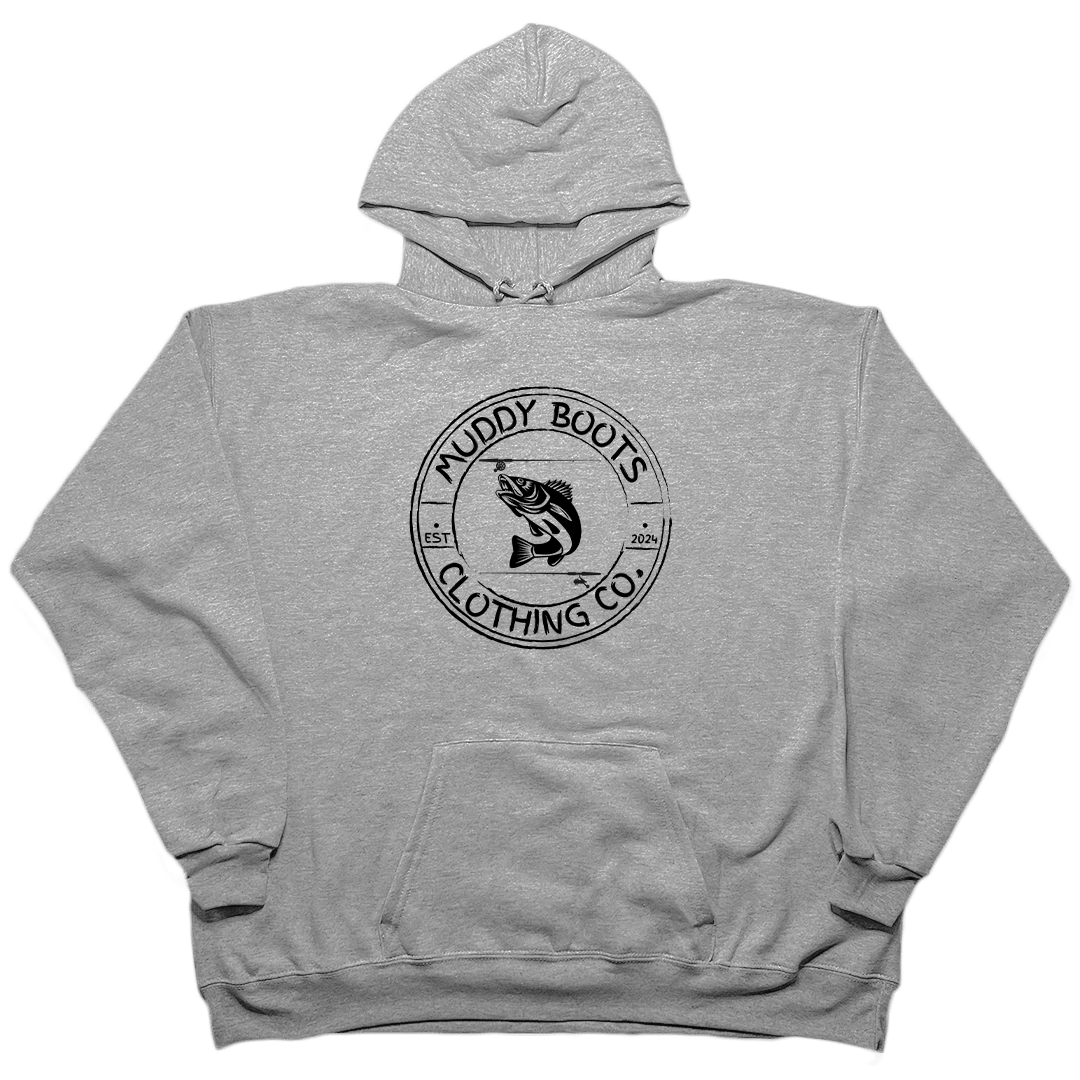 Rod Bending Adult Hoodie - Muddy Boots Clothing - Hoodie