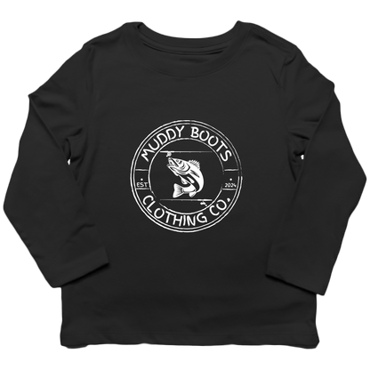 Rod Bending Kids Long Sleeve Tee - Muddy Boots Clothing - Long Sleeve Tee