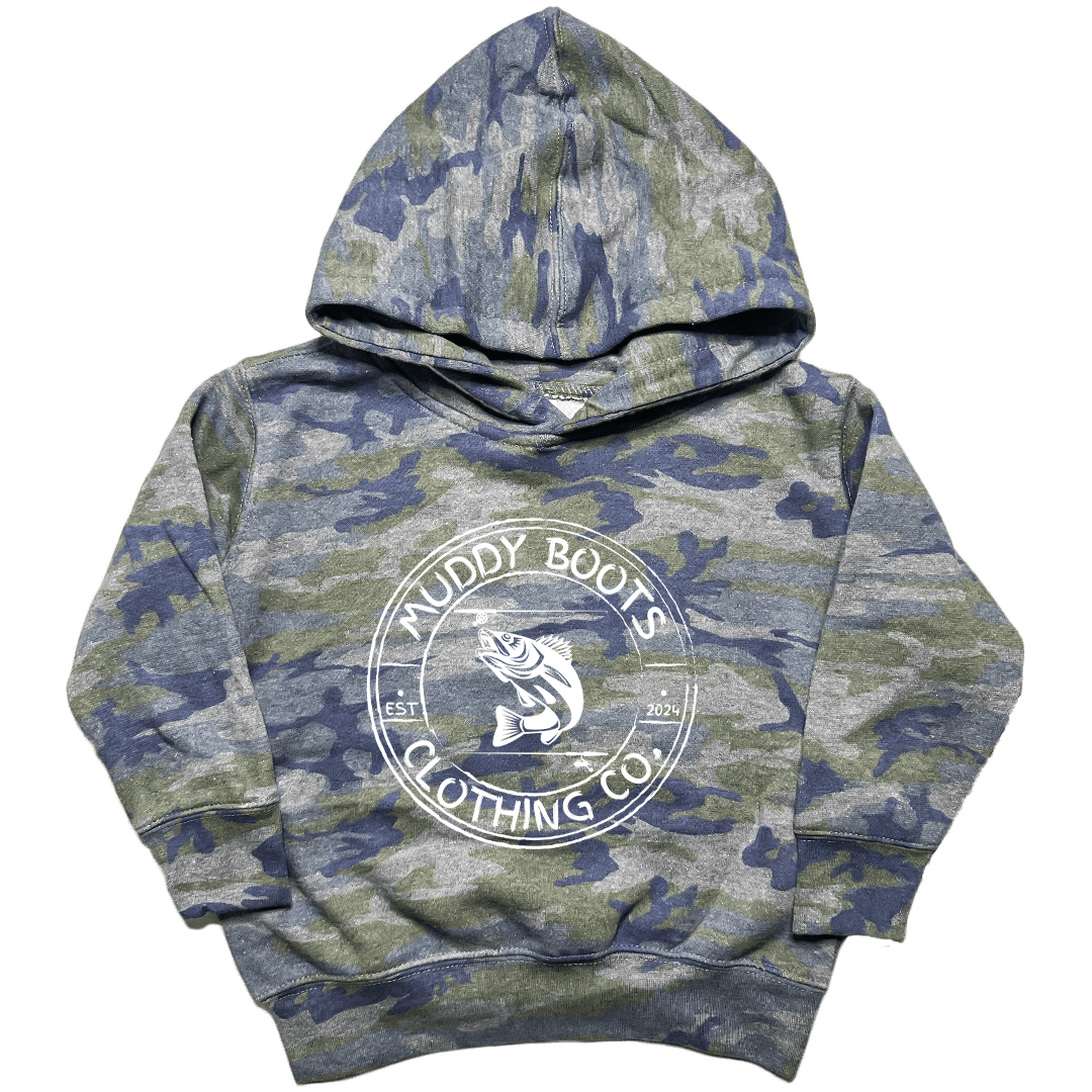 Rod Bending Toddler Hoodie - Muddy Boots Clothing - Hoodie