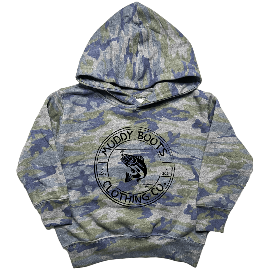 Rod Bending Toddler Hoodie - Muddy Boots Clothing - Hoodie