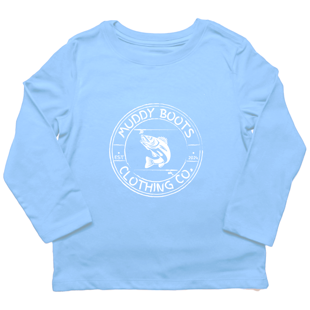 Rod Bending Toddler Long Sleeve Tee - Muddy Boots Clothing - Long Sleeve Tee
