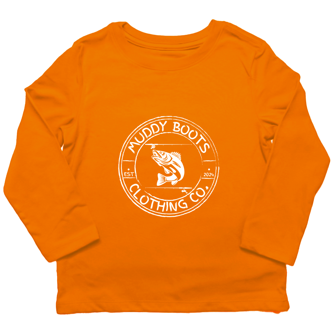 Rod Bending Toddler Long Sleeve Tee - Muddy Boots Clothing - Long Sleeve Tee