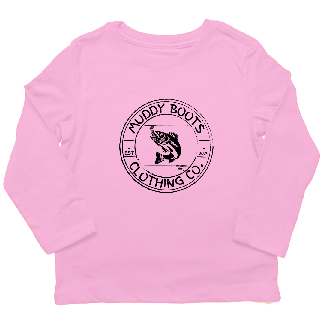 Rod Bending Toddler Long Sleeve Tee - Muddy Boots Clothing - Long Sleeve Tee