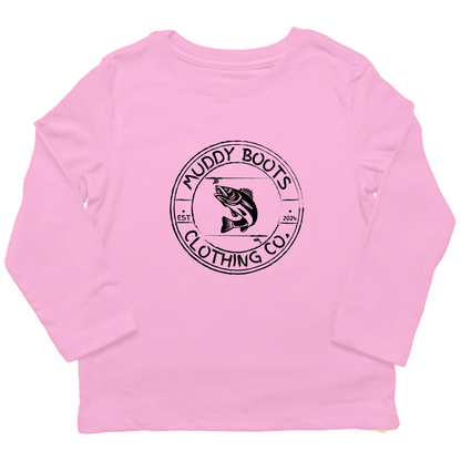 Rod Bending Toddler Long Sleeve Tee - Muddy Boots Clothing - Long Sleeve Tee
