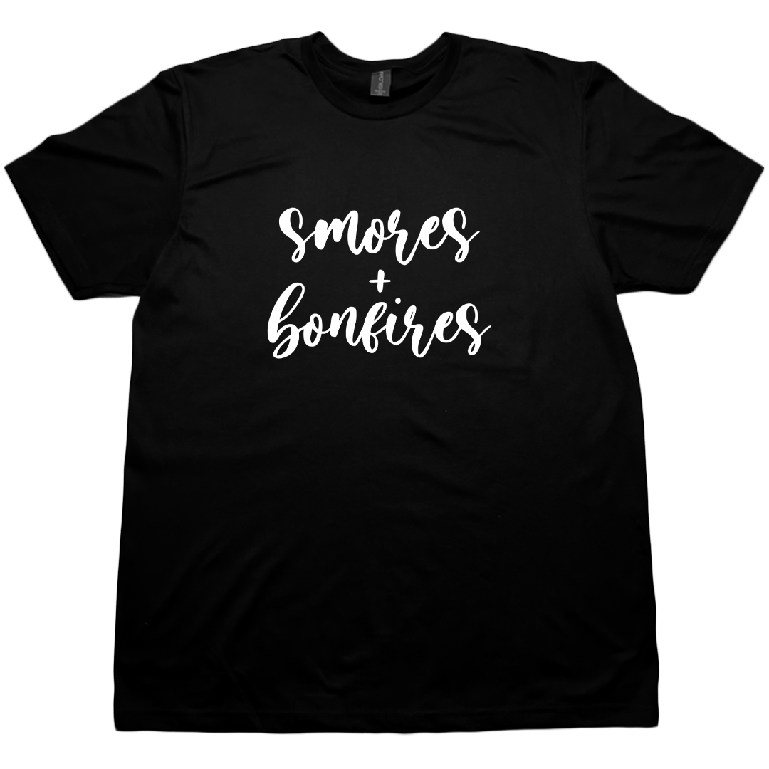 S'mores And Bonfires Adult Tee - Muddy Boots Clothing - T-Shirt
